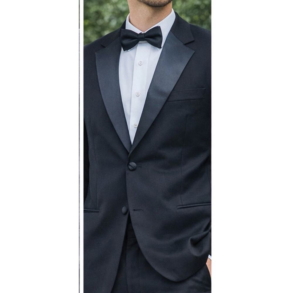 Palm Beach Blazer Tuxedo Jacket Men Black Formal Dinner Classic 42
